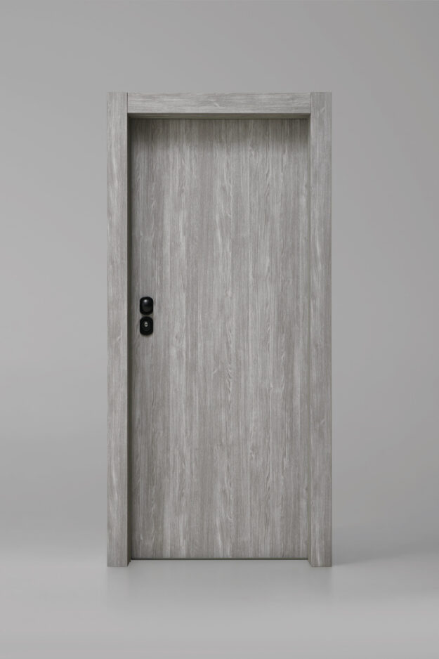 Puerta Exterior Acorazada IRON Ceniza Lisa