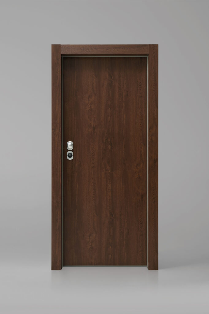 Puerta Exterior Acorazada IRON Palisandro Liso
