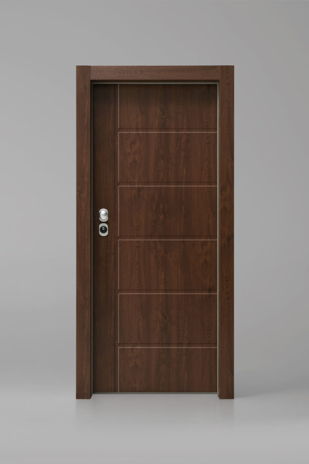 Puerta Exterior Acorazada IRON Palisandro 121