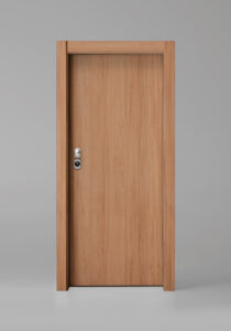 Puerta Exterior Acorazada IRON Cerezo Madera Natural para el interior