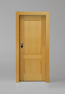 Puerta Exterior Acorazada IRON Pino Madera Natural para el interior