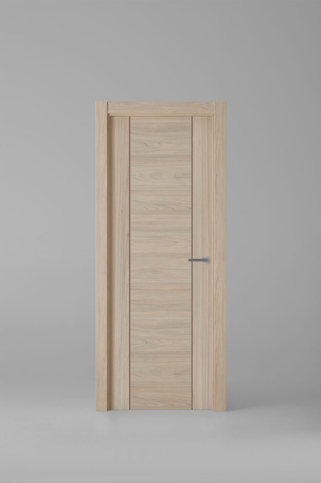 Interior door model 1006ECH Roble Estrío Brown Inlay