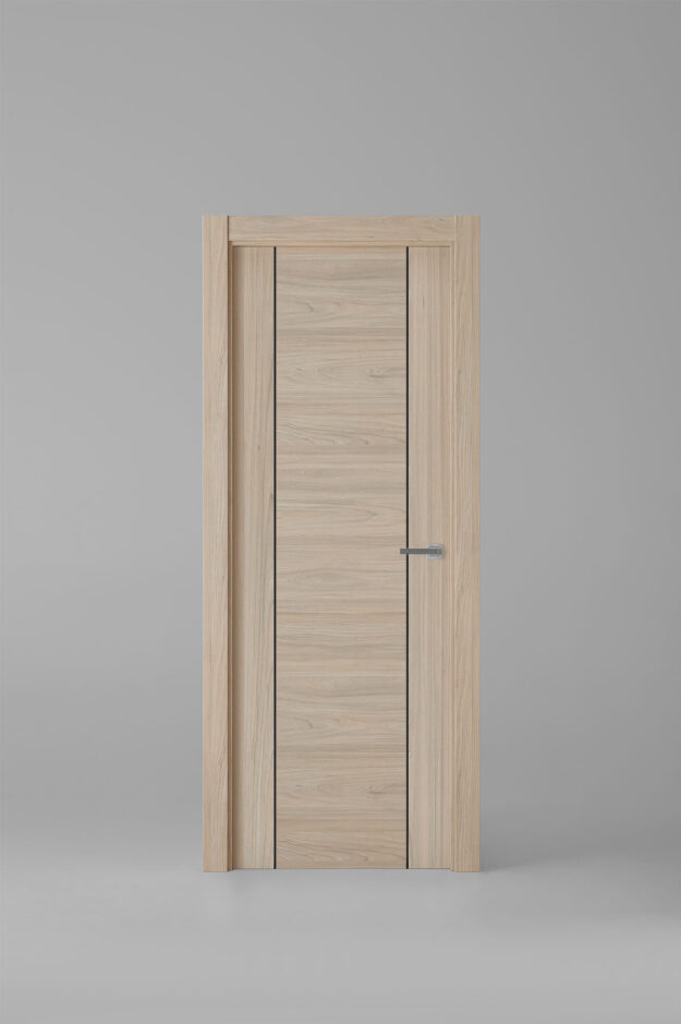 Puerta de interior colección nature 1006ECH Roble Estrío Greca Negra