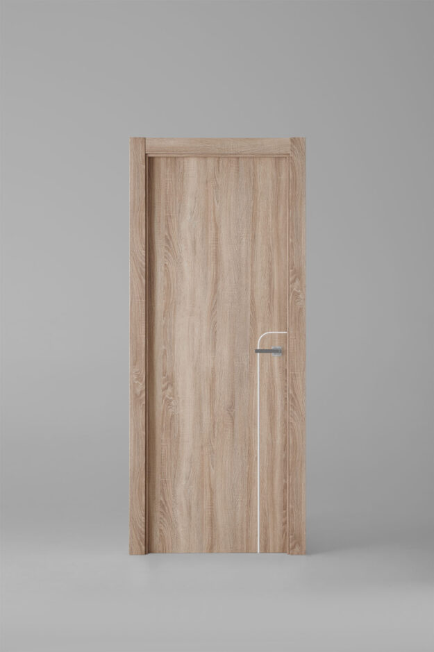 Puerta de interior colección tradition G1001 Roble Labriego Greca Blanca