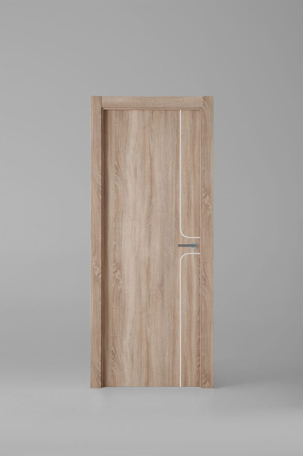 Puerta de interior colección tradition G1004 Roble Labriego Greca Blanca
