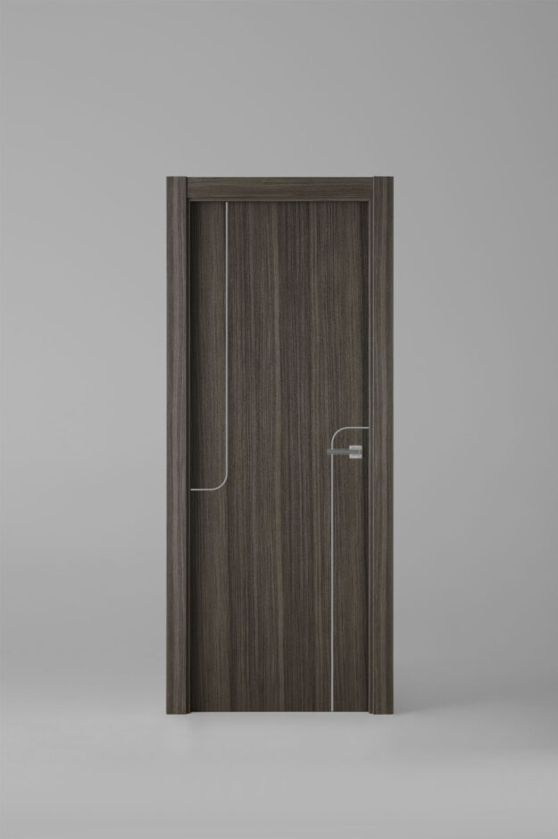 Puerta de interior colección grey G1005 Malluma Greca Plata