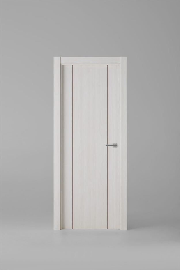 Puerta de interior colección cotton G1006 Fresno Blanco Greca Marrón