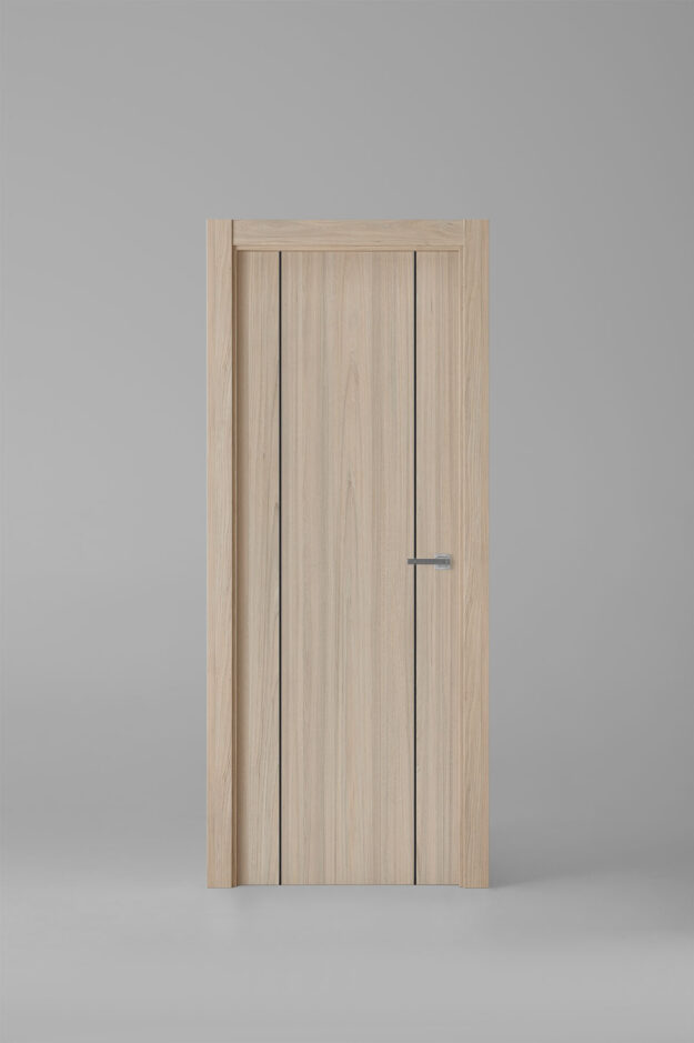 Interior door model G1006 Roble Estrío Black Inlay