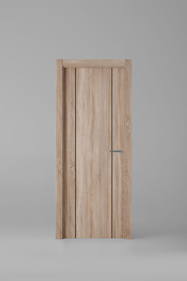 Puerta de interior colección tradition G1006 Roble Labriego Greca Negra