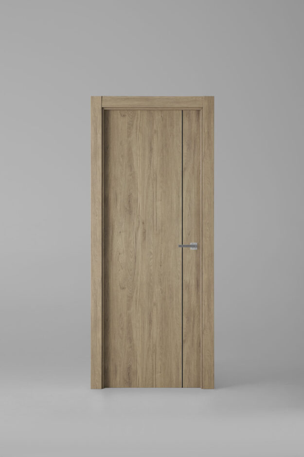 Puerta de interior colección tradition G1007 Roble Urban Greca Negra