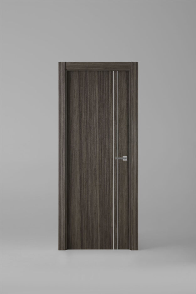 Puerta de interior colección grey G1009 Malluma Greca Plata