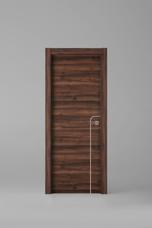 Puerta de interior colección nature X1001 Nogal Selva Greca Blanca