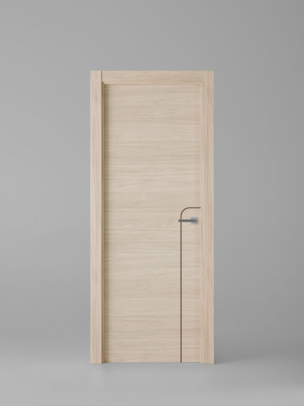 Interior door model X1001 Roble Arena Brown Inlay