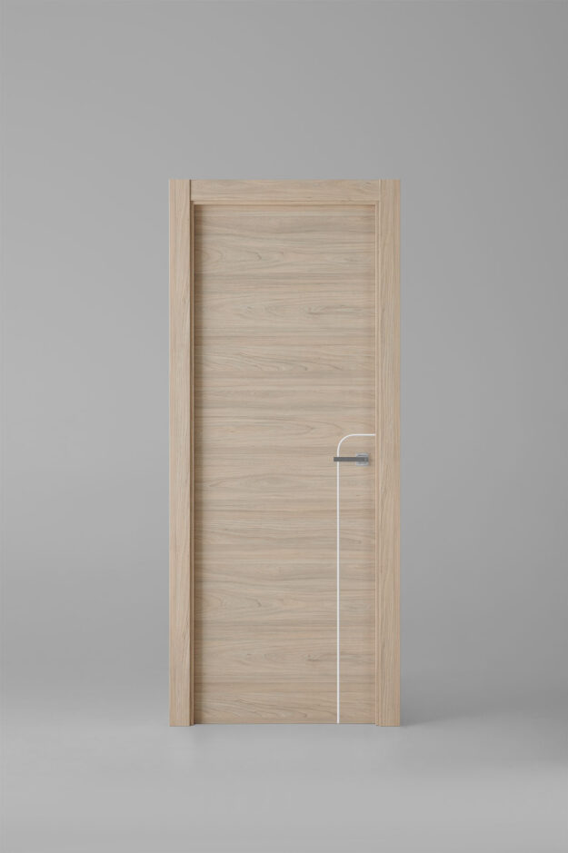 Puerta de interior colección nature X1001 Roble Estrío Greca Blanca