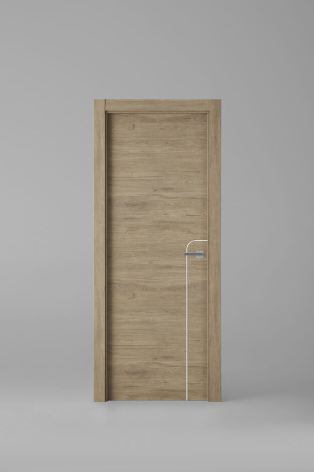 Puerta de interior colección tradition X1001 Roble Urban Greca Blanca