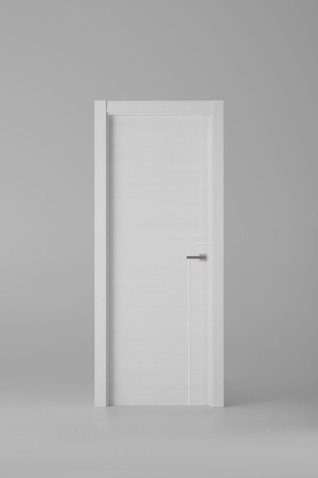 Puerta de interior colección cotton X1001 Talcum Greca Blanca