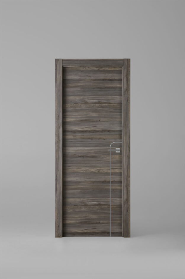 Interior door model X1001 Vulcano Silver Inlay