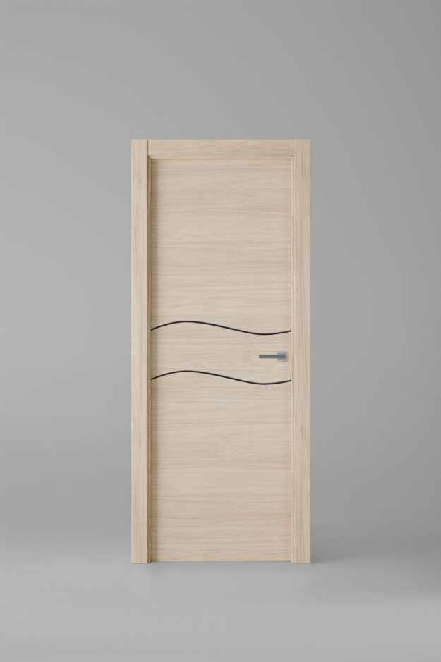 Puerta de interior colección nature X1003 Roble Arena Greca Negra