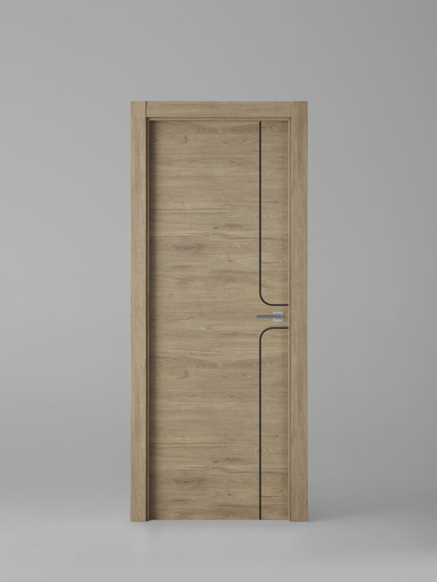 Interior door model X1004 Roble Urban Black Inlay