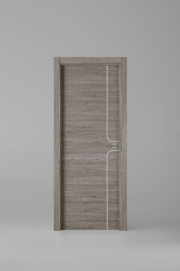 Puerta de interior colección grey X1004 Zenic Greca Blanca