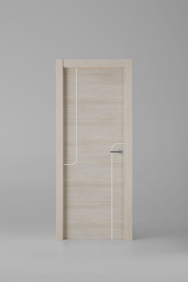 Interior door model X1005 Caramelo White Inlay