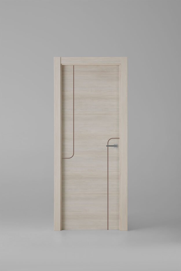 Interior door model X1005 Caramelo Brown Inlay