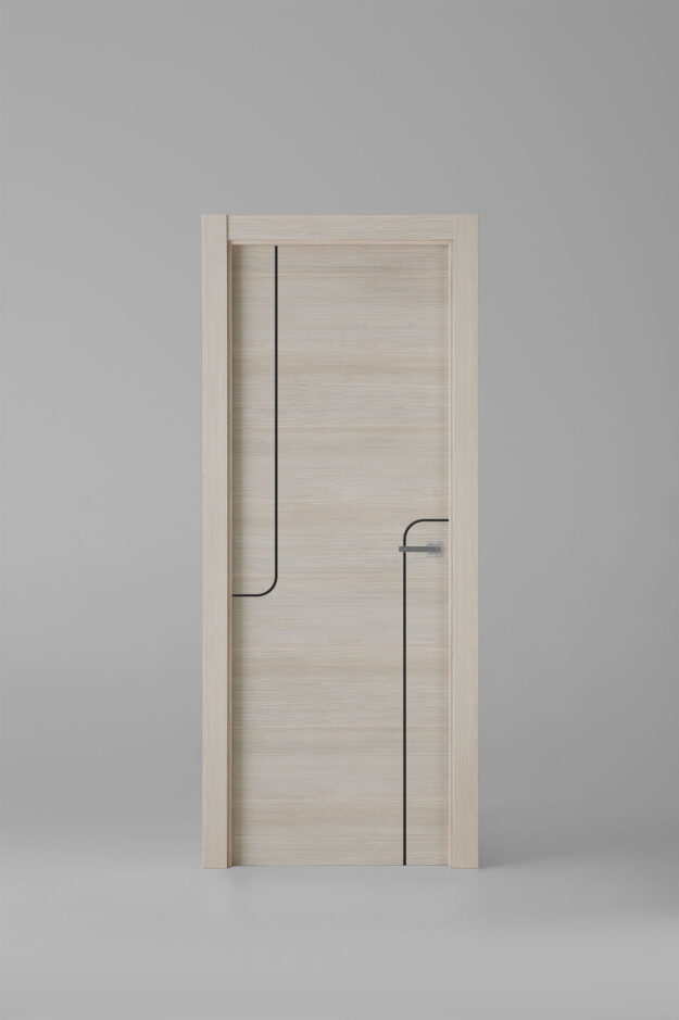 Interior door model X1005 Caramelo Black Inlay