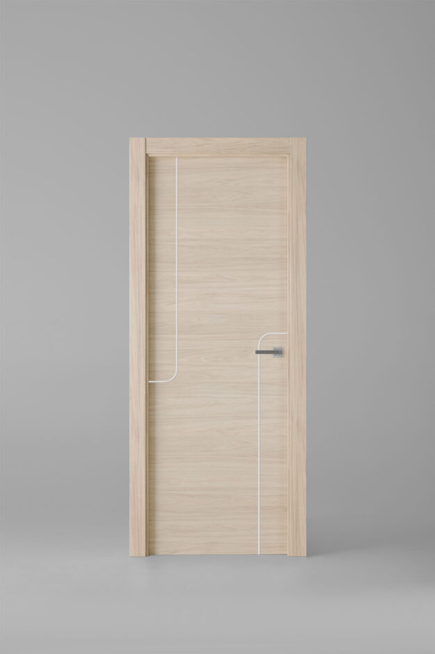 Interior door model X1005 Roble Arena White Inlay