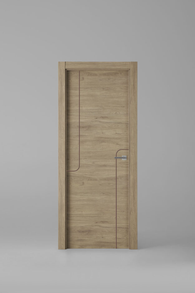 Puerta de interior colección tradition X1005 Roble Urban Greca Marrón