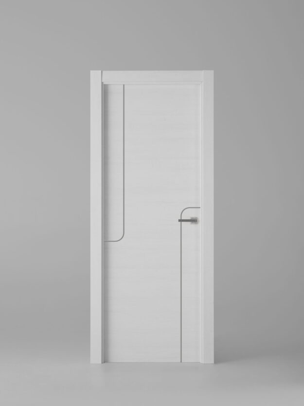 Interior door model X1005 Talcum Silver Inlay