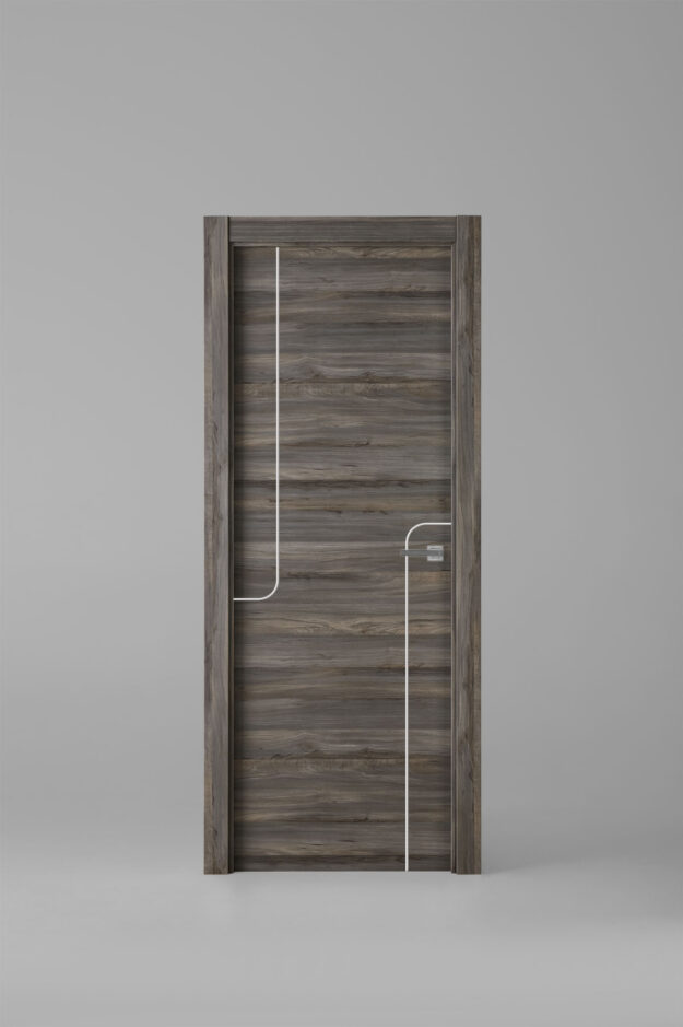 Interior door model X1005 Vulcano White Inlay