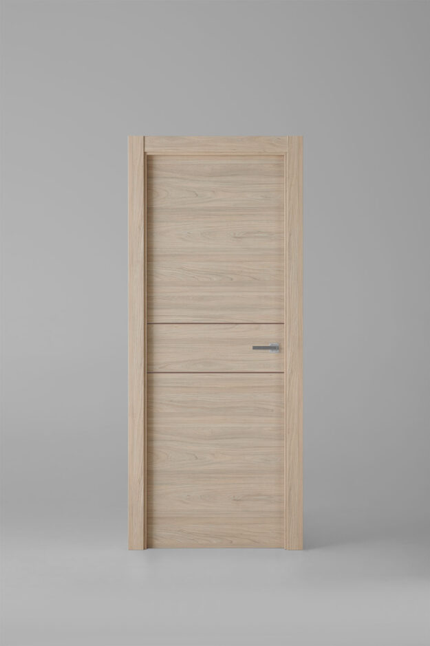 Puerta de interior colección nature X2001 Roble Estrío Greca Marrón