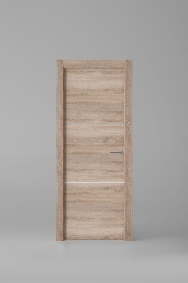 Puerta de interior colección tradition X2002 Roble Labriego Greca Blanca