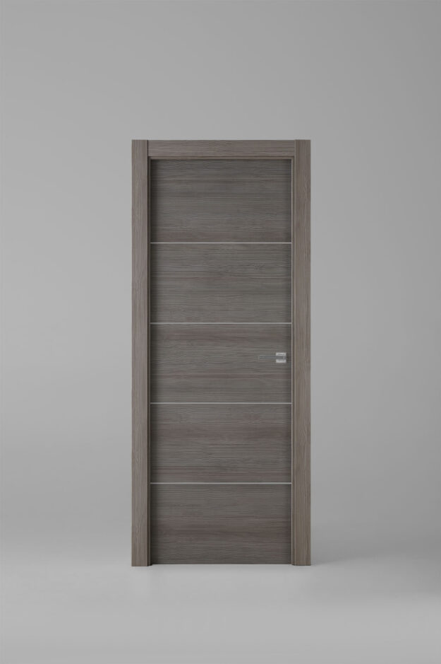 Interior door model X2003 Argento Silver Inlay