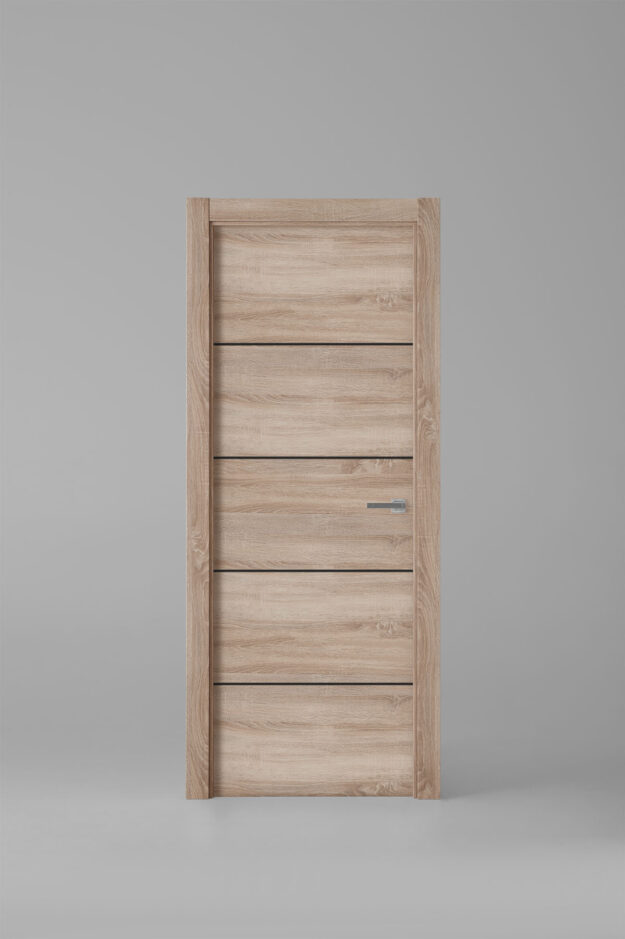 Puerta de interior colección tradition X2003 Roble Labriego Greca Negra