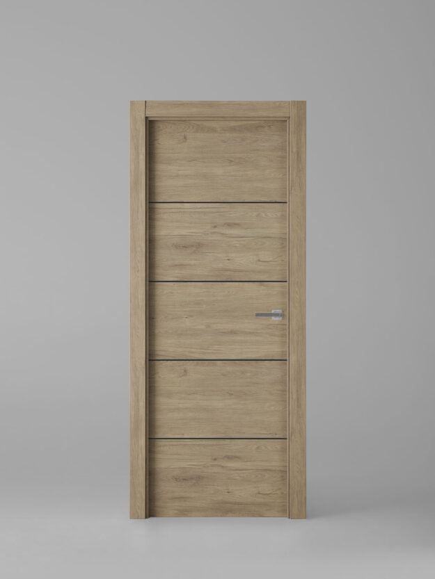 Interior door model X2003 Roble Urban Black Inlay