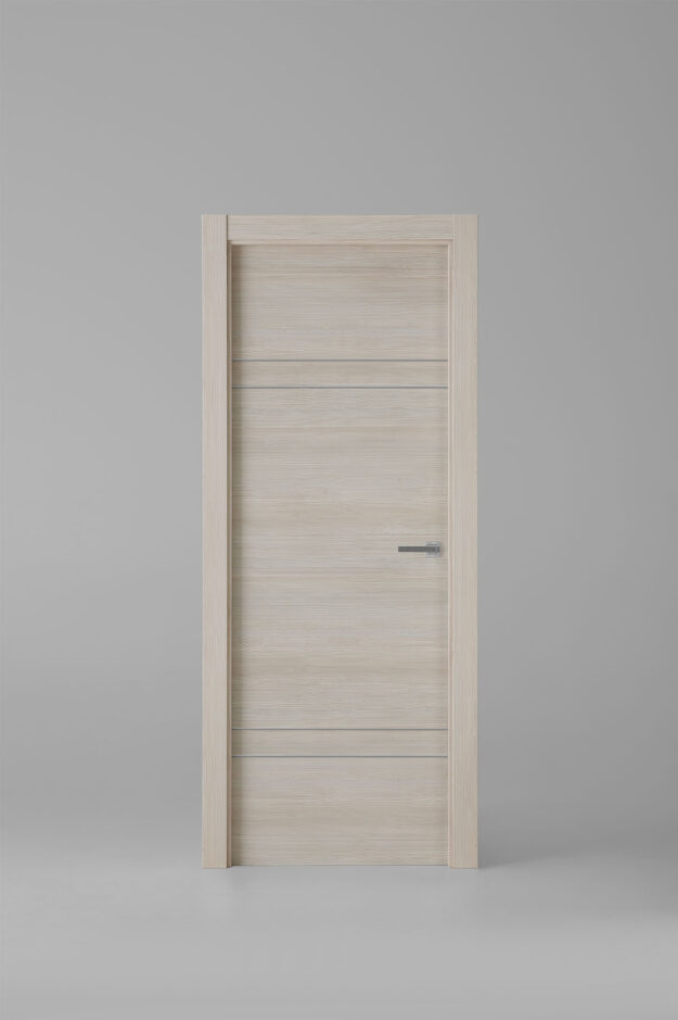 Interior door model X2004 Caramelo Silver Inlay