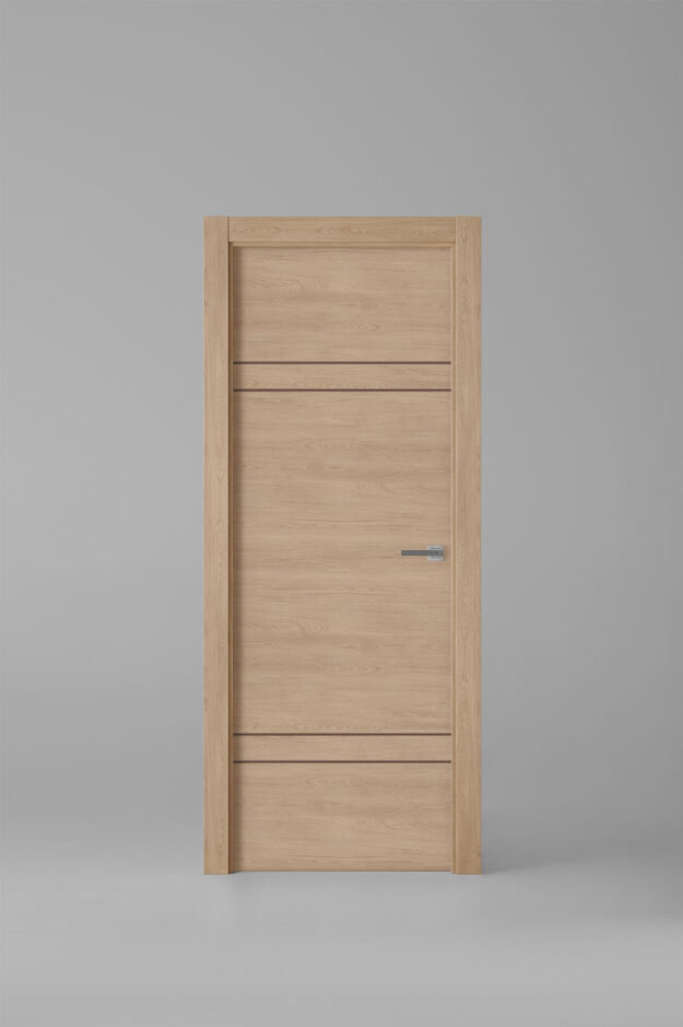 Interior door model X2004 Roble Siena Brown Inlay