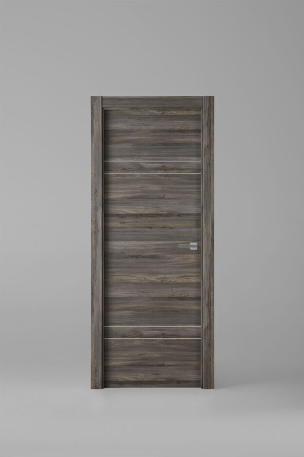 Interior door model X2004 Vulcano SIlver Inlay