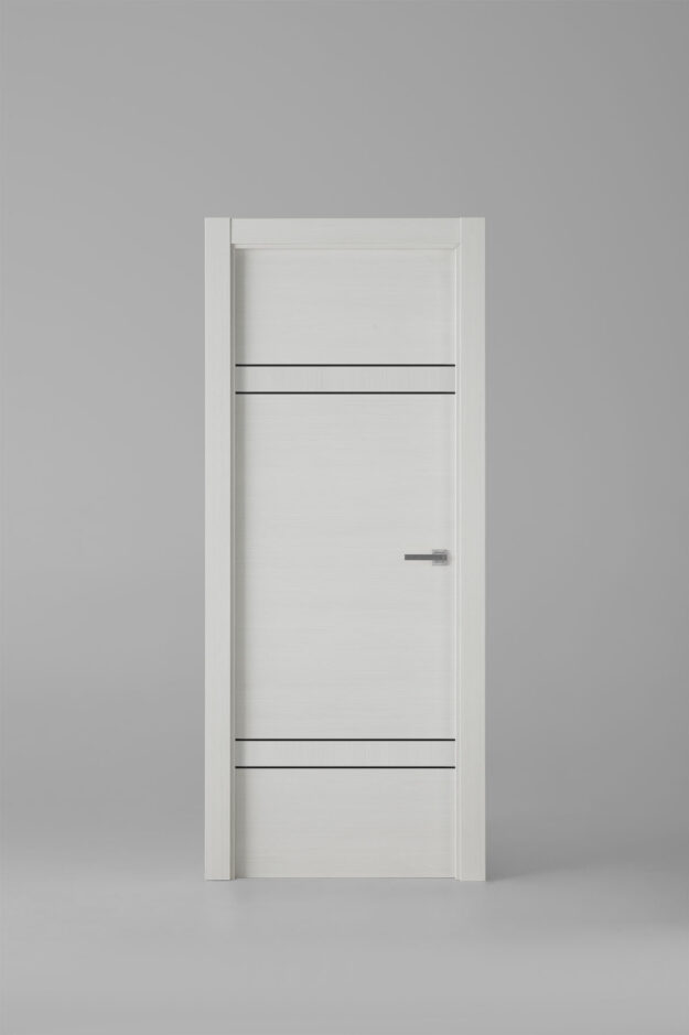 Interior door model X2004E Blanco Savia Black Inlay