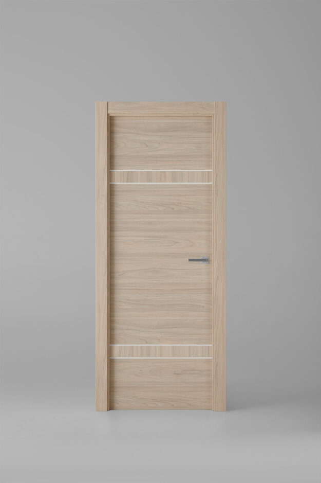 Puerta de interior colección nature X2004E Roble Estrío Greca Blanca
