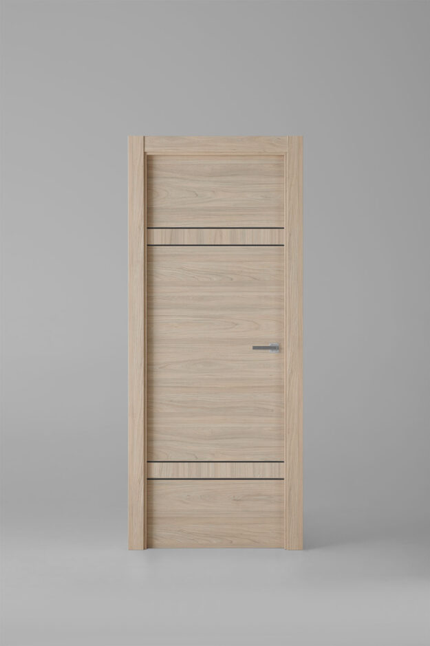 Puerta de interior colección nature X2004E Roble Estrío Greca Negra