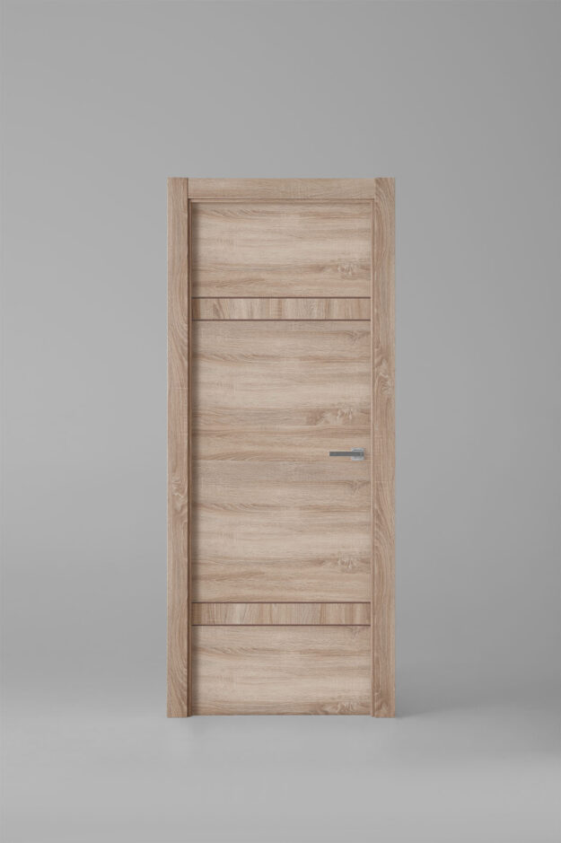 Interior door model X2004E Roble Labriego Brown Inlay