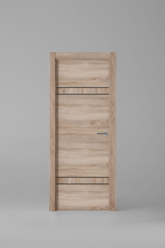 Puerta de interior colección tradition X2004E Roble Labriego Greca Negra