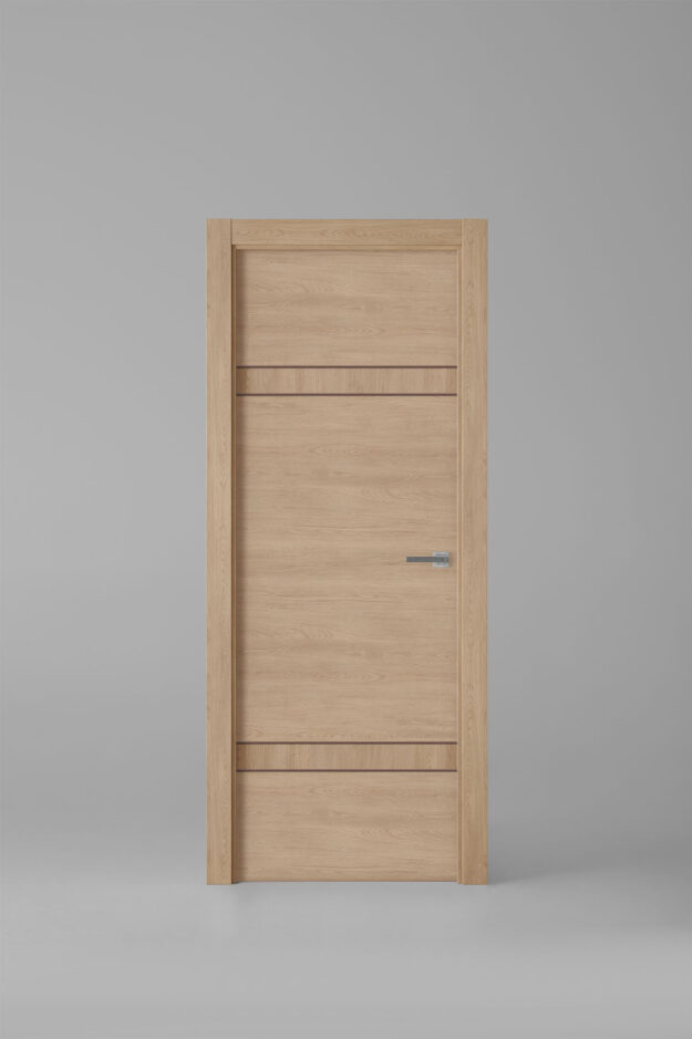 Interior door model X2004E Roble Siena Brown Inlay