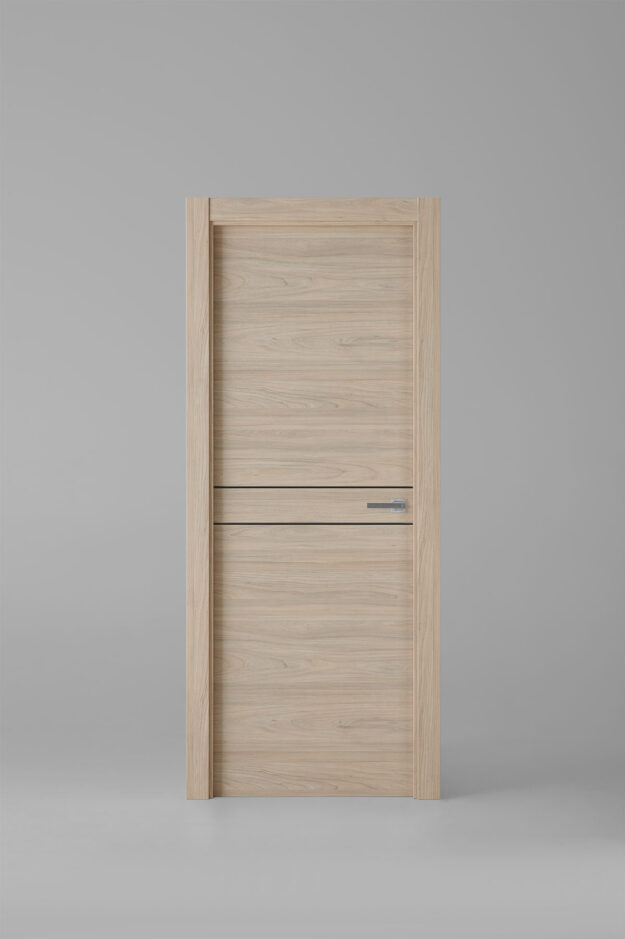 Puerta de interior colección nature X2007 Roble Estrío Greca Negra