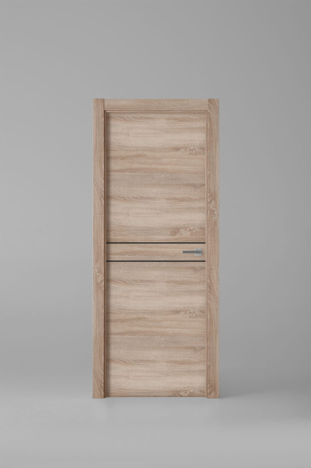 Puerta de interior colección tradition X2007 Roble Labriego Greca Negra