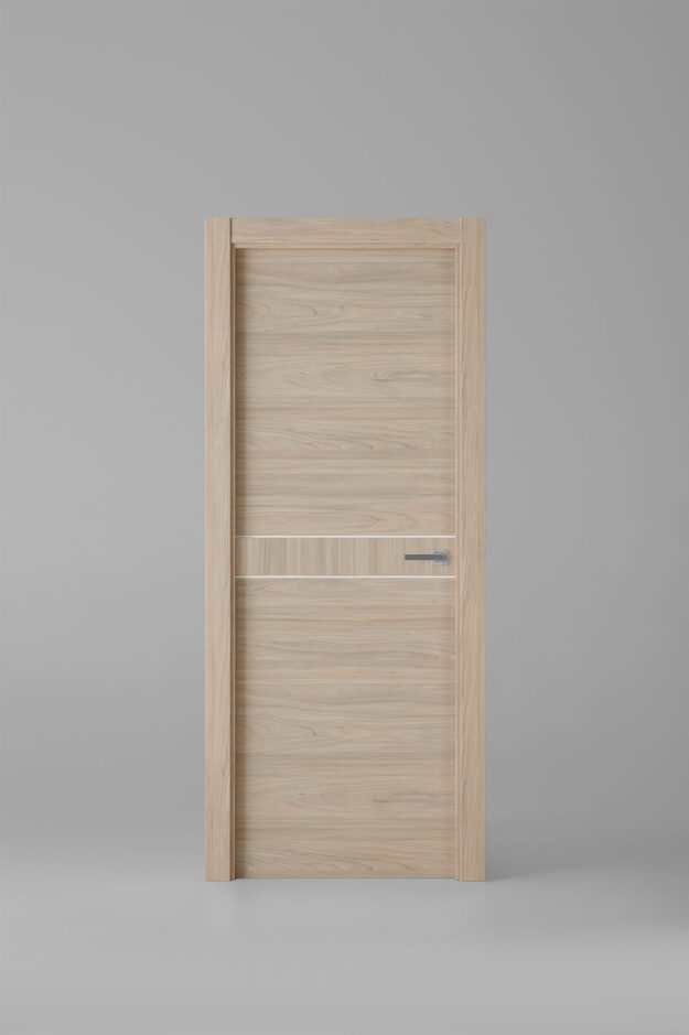 Puerta de interior colección nature X2007E Roble Estrío Greca Blanca