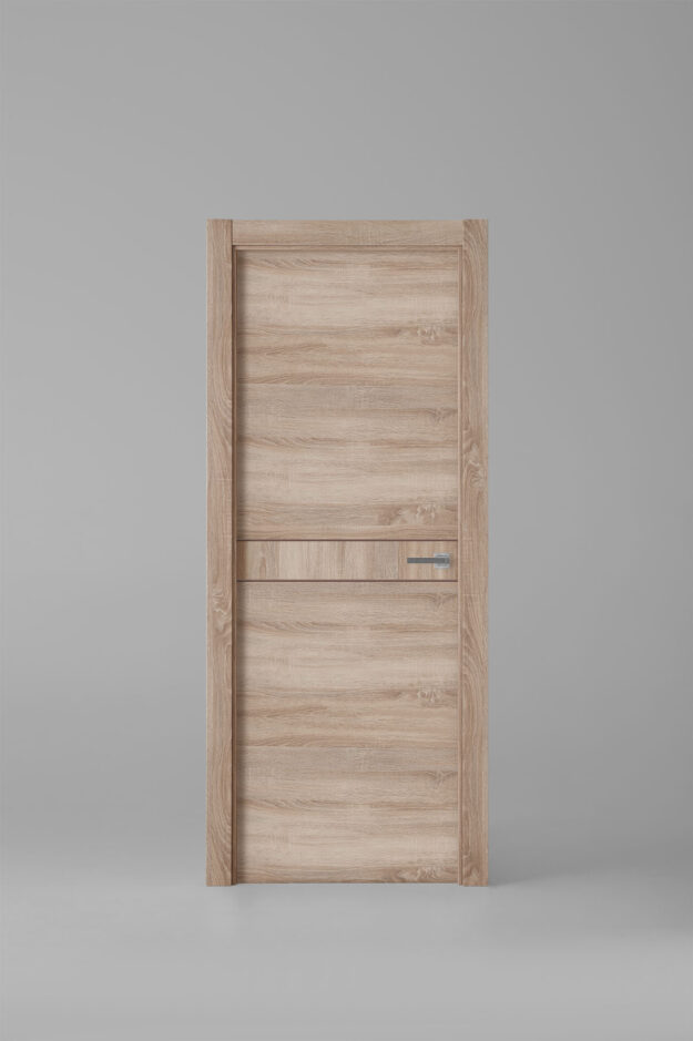 Interior door model X2007E Roble Labriego Brown Inlay