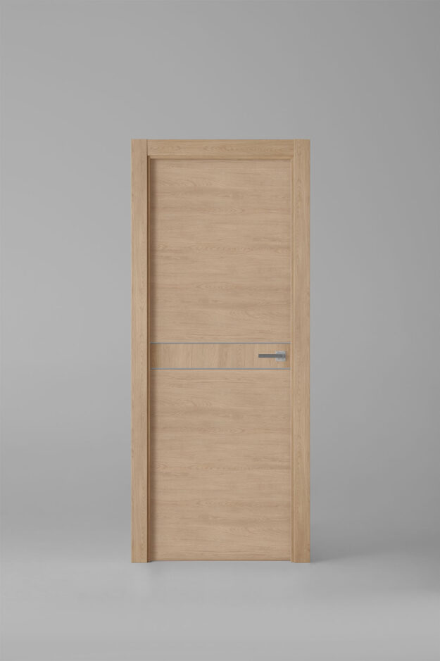 Puerta de interior colección tradition X2007E Roble Siena Greca Plata